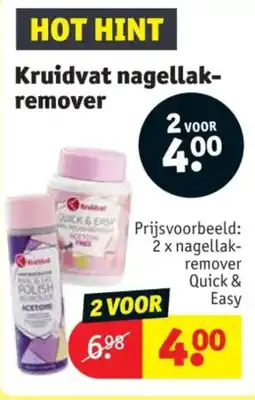 Kruidvat Kruidvat nagellak remover aanbieding