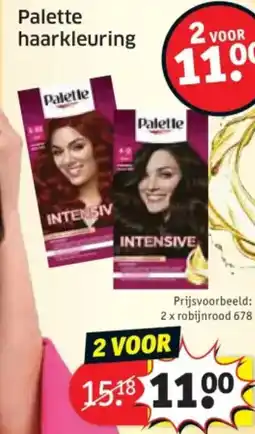 Kruidvat Palette haarkleuring aanbieding