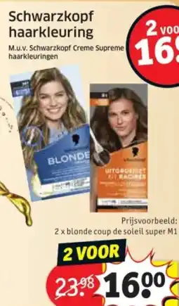 Kruidvat Schwarzkopf haarkleuring aanbieding