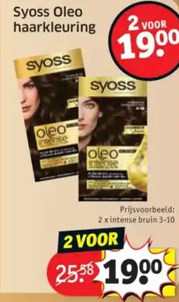 Kruidvat Syoss Oleo haarkleuring aanbieding