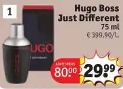 Kruidvat Hugo Boss Just Different aanbieding