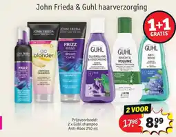 Kruidvat John Frieda & Guhl haarverzorging aanbieding