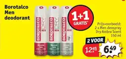 Kruidvat Borotalco Men deodorant aanbieding