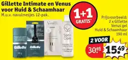 Kruidvat Gillette Intimate en Venus voor Huid & Schaamhaar aanbieding