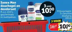 Kruidvat Sanex Men douchegel en deodorant aanbieding