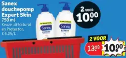 Kruidvat Sanex douchepomp Expert Skin aanbieding