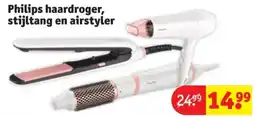 Kruidvat Philips haardroger, stijltang en airstyler aanbieding