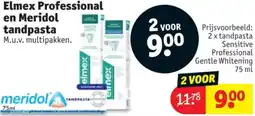 Kruidvat Elmex Professional en Meridol tandpasta aanbieding