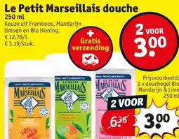 Kruidvat Le Petit Marseillais douche aanbieding
