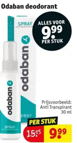 Kruidvat Odaban deodorant aanbieding