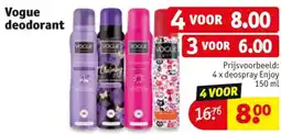Kruidvat Vogue deodorant aanbieding