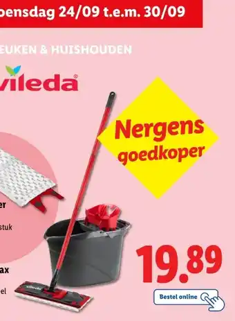 Lidl vileda Reinigingsset Ultramax aanbieding