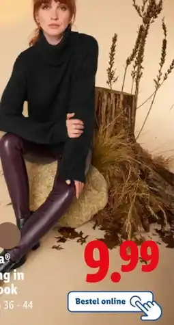 Lidl esmaraⓇ Legging in Lederlook maten 36-44 aanbieding