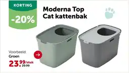 AVEVE Moderna Top Cat kattenbak Groen aanbieding