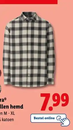 Lidl esmaraⓇ Flanellen hemd aanbieding