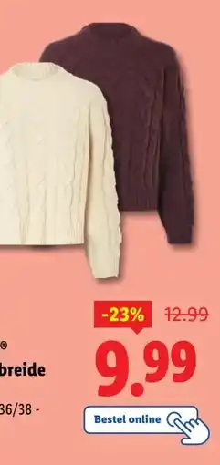 Lidl esmaraⓇ Grofgebreide trui aanbieding