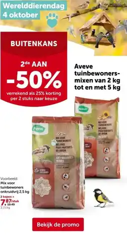 AVEVE Mix voor tuinbewoners onkruidvrij 2,5 kg aanbieding