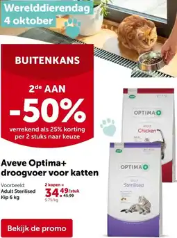 AVEVE Adult Sterilised Kip 6 kg aanbieding