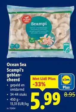 Lidl Ocean Sea Scampi's geblan- cheerd aanbieding