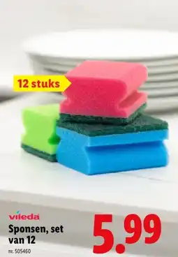 Lidl vileda Sponsen, set van 12 aanbieding