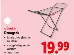 Lidl vileda Droogrek totale drooglengte: aanbieding