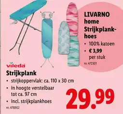 Lidl vileda Strijkplank aanbieding
