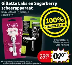 Kruidvat Gillette Labs en Sugarberry scheerapparaat aanbieding