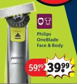 Kruidvat Philips OneBlade Face & Body aanbieding