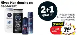 Kruidvat Nivea Men douche en deodorant aanbieding