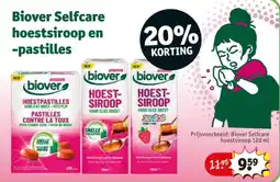 Kruidvat Biover Selfcare hoestsiroop en -pastilles aanbieding