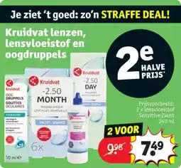 Kruidvat Kruidvat lenzen lensvloeistof en oogdruppels aanbieding