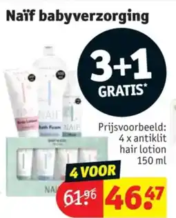 Kruidvat Naïf babyverzorging aanbieding