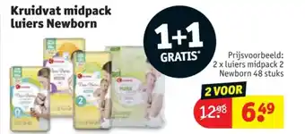 Kruidvat Kruidvat midpack luiers newborn aanbieding