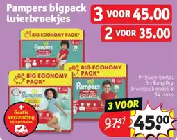 Kruidvat Pampers bigpack luierbroekjes aanbieding
