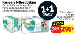 Kruidvat Pampers billendoekjes aanbieding