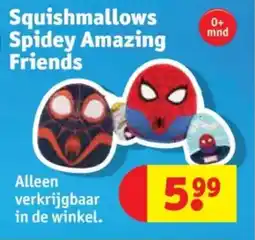 Kruidvat Squishmallows spidey amazing friends aanbieding