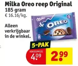 Kruidvat Milka Oreo reep Original aanbieding
