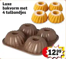 Kruidvat Luxe bakvorm met 4 tulbandjes aanbieding
