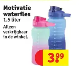 Kruidvat Motivatie waterfles aanbieding