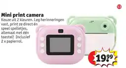 Kruidvat Mini print camera aanbieding
