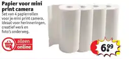 Kruidvat Papier voor mini print camera aanbieding