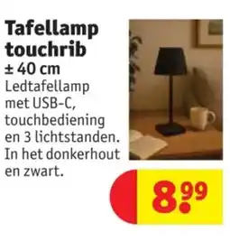 Kruidvat Tafellamp touchrib aanbieding