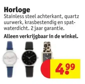 Kruidvat Horloge aanbieding