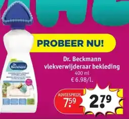 Kruidvat Dr. Beckmann vlekverwijderaar bekleding aanbieding