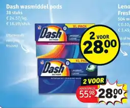 Kruidvat Dash wasmiddel pods aanbieding