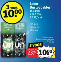 Kruidvat Lenor Unstoppables aanbieding
