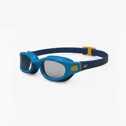 Decathlon Zwembril SOFT kleine maat blauw geel heldere glazen aanbieding