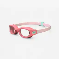 Decathlon Zwembril SOFT kleine maat roze turquoise heldere glazen aanbieding