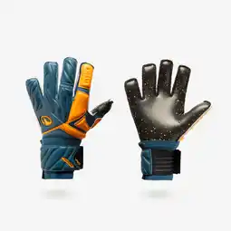 Decathlon Keepershandschoenen voor kinderen F500 blauw oranje aanbieding