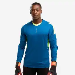 Decathlon Keepersshirt voor voetbal voor volwassenen F500 blauw aanbieding